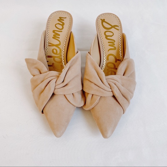 Sam Edelman Ludlow suede bow kitten heels mules - Picture 4 of 6